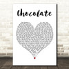 Soul Control Chocolate White Heart Decorative Wall Art Gift Song Lyric Print