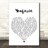 Mac Miller Youforia White Heart Decorative Wall Art Gift Song Lyric Print