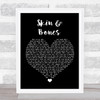 Eli Young Band Skin & Bones Black Heart Song Lyric Quote Print