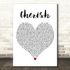 Madonna Cherish White Heart Decorative Wall Art Gift Song Lyric Print