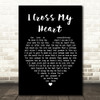 George Strait I Cross My Heart Black Heart Song Lyric Quote Print