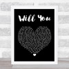 Hazel O'Connor Will You Black Heart Song Lyric Quote Print