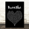 Midge Ure Breathe Black Heart Song Lyric Quote Print