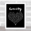 Paul Weller Gravity Black Heart Song Lyric Quote Print