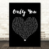 Selena Gomez Only You Black Heart Song Lyric Quote Print