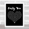 Selena Gomez Only You Black Heart Song Lyric Quote Print