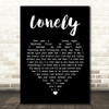 Stryper Lonely Black Heart Song Lyric Quote Print