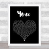 Ten Sharp You Black Heart Song Lyric Quote Print