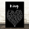 King UB40 Black Heart Quote Song Lyric Print