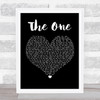 Backstreet Boys The One Black Heart Song Lyric Print