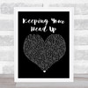 Birdy Keeping Your Head Up Black Heart Song Lyric Print
