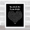 Bon Jovi You Had Me From Hello Black Heart Song Lyric Print