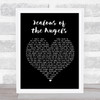 Donna Taggart Jealous of the Angels Black Heart Song Lyric Print