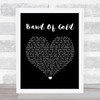 Freda Payne Band Of Gold Black Heart Song Lyric Print
