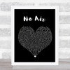 Jordin Sparks & Chris Brown No Air Black Heart Song Lyric Print