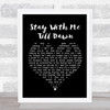 Judie Tzuke Stay With Me Till Dawn Black Heart Song Lyric Print