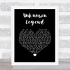 Neil Young Unknown Legend Black Heart Song Lyric Print