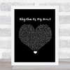 Rod Stewart Rhythm Of My Heart Black Heart Song Lyric Print