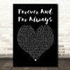 Shania Twain Forever And For Always Black Heart Song Lyric Print