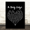 T. Rex A Day Laye Black Heart Song Lyric Print
