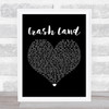 Twin Atlantic Crash Land Black Heart Song Lyric Print