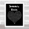 Whitesnake Summer Rain Black Heart Song Lyric Print