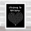 Will Fyffe I Belong To Glasgow Black Heart Song Lyric Print