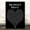 Supermarket Flowers Ed Sheeran Black Heart Quote Song Lyric Print