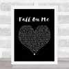 Andrea Bocelli & Matteo Bocelli Fall On Me Black Heart Song Lyric Print