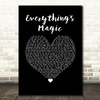 Angels & Airwaves Everything's Magic Black Heart Song Lyric Print