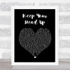 Ben Howard Keep Your Head Up Black Heart Song Lyric Print