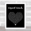 Caro Emerald Liquid Lunch Black Heart Song Lyric Print