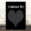 Chris Brown I Wanna Be Black Heart Song Lyric Print