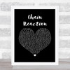 Diana Ross Chain Reaction Black Heart Song Lyric Print