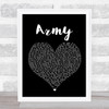 Ellie Goulding Army Black Heart Song Lyric Print