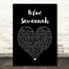 Erasure Blue Savannah Black Heart Song Lyric Print