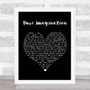 Gene Wilder Pure Imagination Black Heart Song Lyric Print