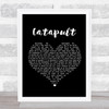 Jack Savoretti Catapult Black Heart Song Lyric Print