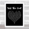 Jessie Ware Till The End Black Heart Song Lyric Print