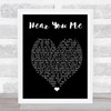 Jimmy Eat World Hear You Me Black Heart Song Lyric Print