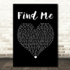 Kings Of Leon Find Me Black Heart Song Lyric Print