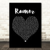 Lee Brice Rumor Black Heart Song Lyric Print