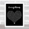 Mary J Blige Everything Black Heart Song Lyric Print