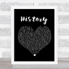 Olly Murs History Black Heart Song Lyric Print