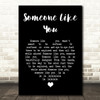 Paolo Nutini Someone Like You Black Heart Song Lyric Print