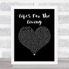 Passenger Life's For The Living Black Heart Song Lyric Print