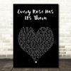 Poison Every Rose Has Its Thorn Black Heart Song Lyric Print