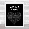Billy Joel She's Got A Way Black Heart Song Lyric Quote Print