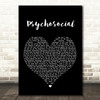 Slipknot Psychosocial Black Heart Song Lyric Quote Print