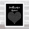 AJ Tracey Ladbroke Grove Black Heart Song Lyric Print